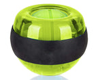 Metal Core Wrist Exerciser Wrist Strengthener Gyro Ball with LED Light - Green