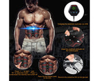 Muscle Toner Abdominal Toning Belt ABS Toner Body Muscle Trainer Wireless Portable Unisex Fitness Training Gear - Red