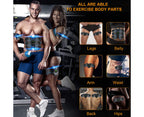 Muscle Toner Abdominal Toning Belt ABS Toner Body Muscle Trainer Wireless Portable Unisex Fitness Training Gear - Red