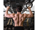 Nylon triceps rope twisted rope triceps cord to pull down with non-slip handles - biceps, triceps, gym or at home - Black