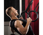 Nylon triceps rope twisted rope triceps cord to pull down with non-slip handles - biceps, triceps, gym or at home - Black