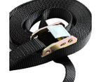 Nylon triceps rope twisted rope triceps cord to pull down with non-slip handles - biceps, triceps, gym or at home - Black
