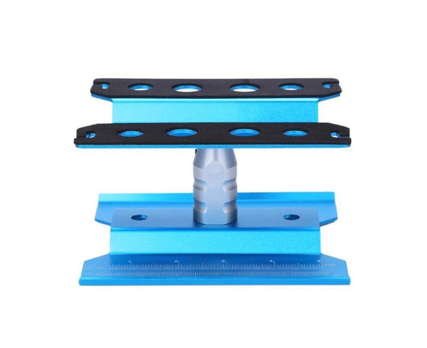 Metal Repair Station Stand Platform for 1/8 1/10 1/16 Remote Control Crawl Car Blue