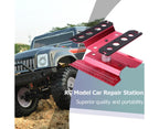 Metal Repair Station Stand Platform for 1/8 1/10 1/16 Remote Control Crawl Car Blue
