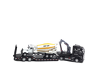 Pull-back Design Construction Trailer Model Moving Joints Detachable Head Construction Trailer Vehicle Model for Boy and Girls