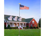 Flagpole Lights,Solar Flagpole Light-White Shell,Flagpole Lights,Solar Flag Pole Light Bright 26 Led Solar Powered Waterproof