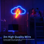 Neon Sign Acrylic Cloud Neon Battery or USB Powered Neon LED Wall Decor Neon Sign for Bedroom