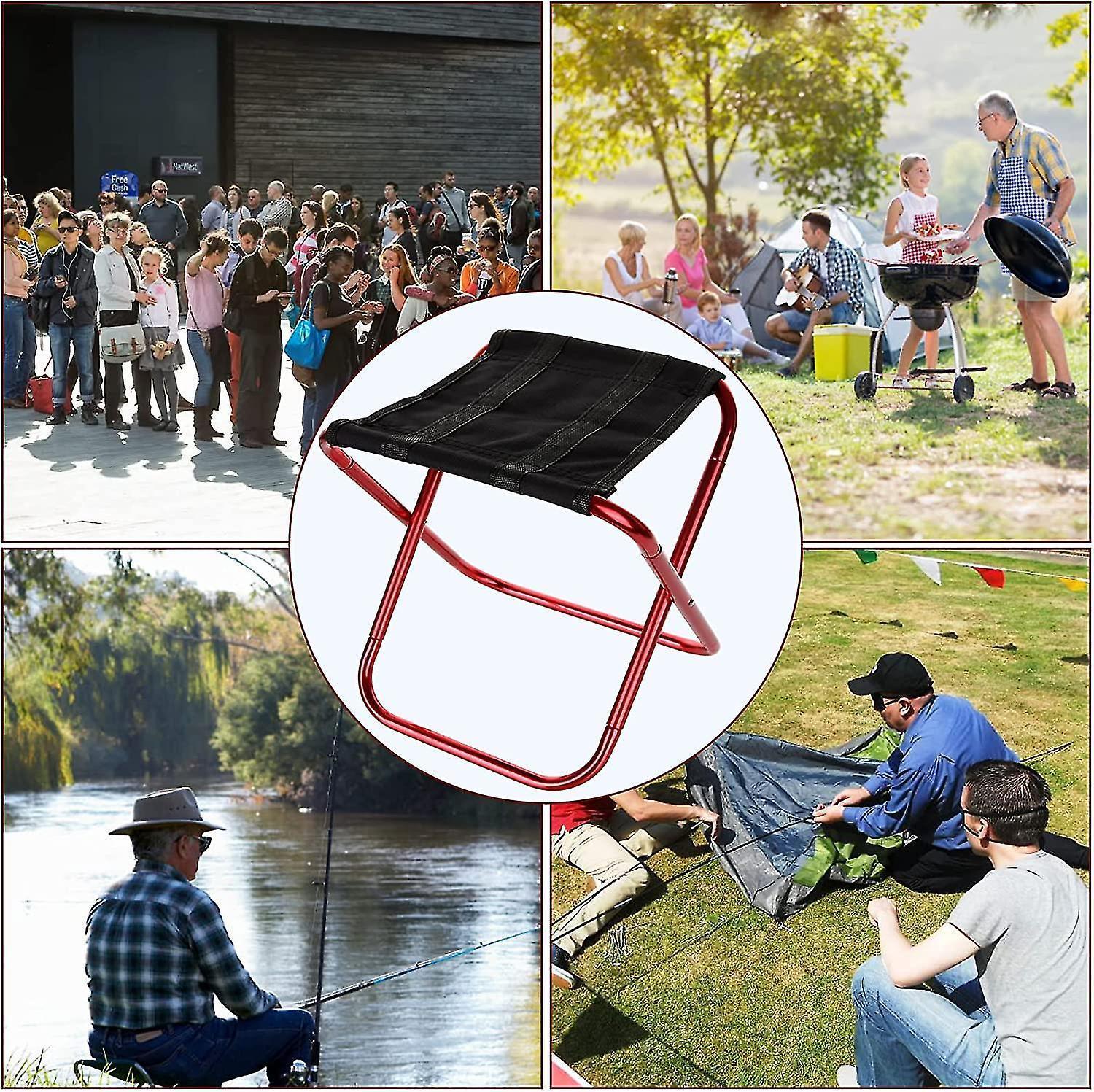 Camping Folding Stool,Mini Outdoor Portable Folding Camping Stool With Carry Bag For Outdoor, Fishing, Picnic