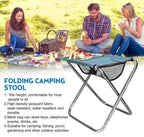Camping Stool, Ultralight folding stool with Carrying Bag, 15.7inch for Ultralight Portable
