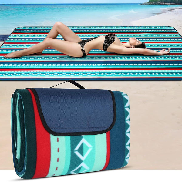 Picnic blanket waterproof picnic beach carpet pattern