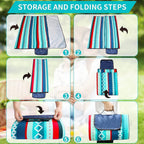 Picnic blanket waterproof picnic beach carpet pattern