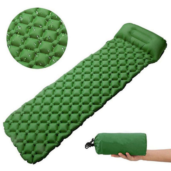 Ultralight Sleeping Pad with Built-in Pillow, Inflatable Camping Mattress for Backpacking, Traveling and Backpacking, Compact and Portable Camping Mat