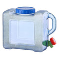Water Container Water Storage Bucket with Faucet Portable Water Canteen for Outdoor Camping Hiking Picnic