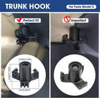 Piece ABS Trunk Hook for Tesla  Car Interior Modification Accessories Durable Trunk Organizer Behind - Grocery Bag Hanging Hooks (Model 3)