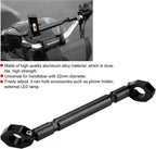 1 Piece Motorcycle Balance Bar Motorcycle Handlebar Big Car Modified Aluminum Alloy Motorcycle Balance Handlebar Cross Bar Motorcycle Accessories (Sil