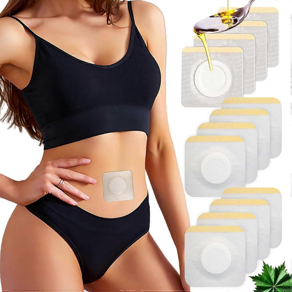 Disposable Castor Oil Belly Button Wraps (12-Pack)