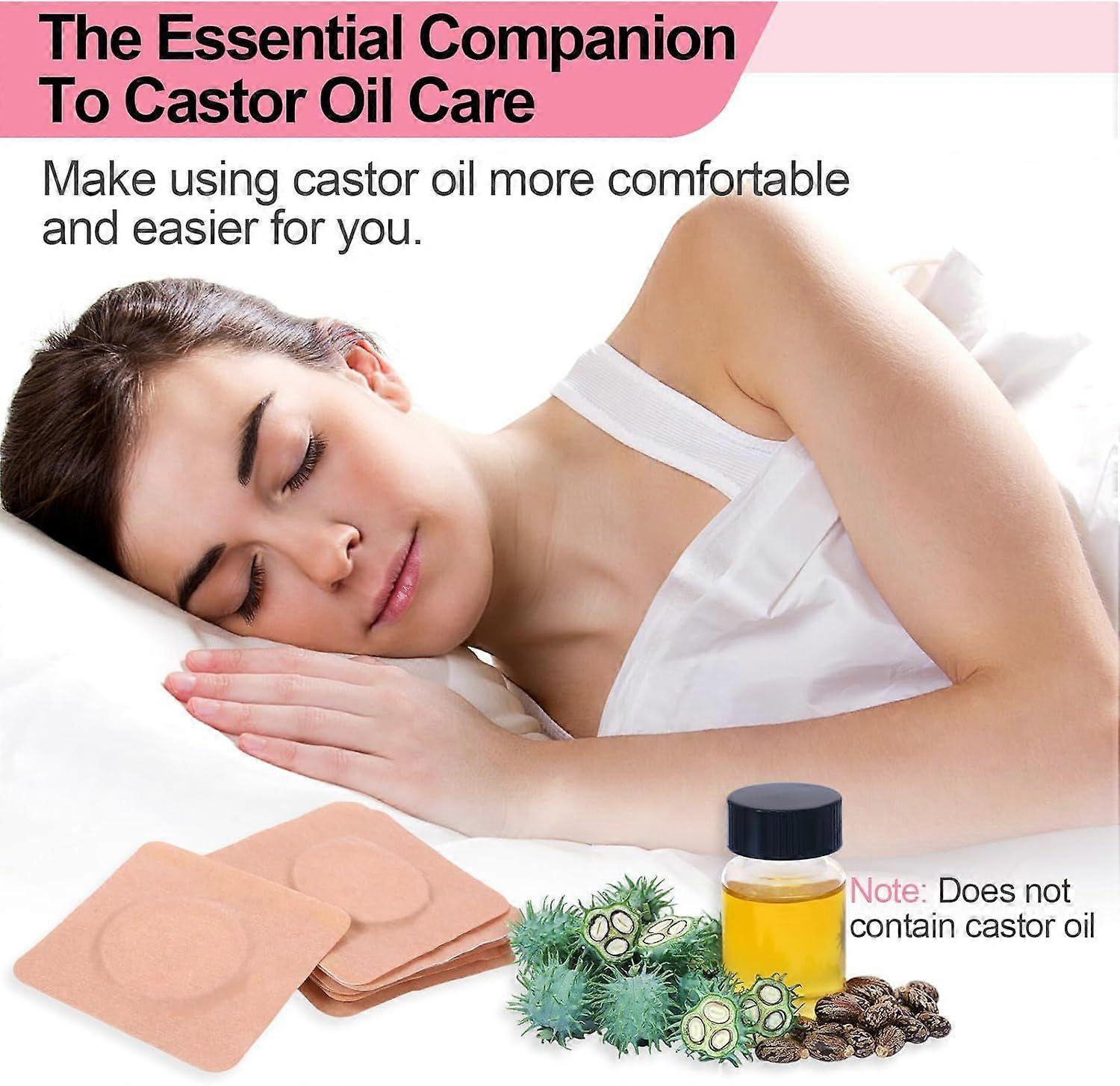 20Pcs Castor Oil Belly Button Patch, Castor Oil Patches Disposable, Castor Oil
