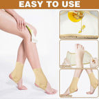 2Pcs Organic Castor Oil Pack Wrap for Feet, Castor Pack Castor Oil Foot Wrap, Reusable Castor Oil Wrap with Hook and Loop, (Castor Oil Not Included)