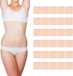 30pcs Castor Oil Pack Wrap for Belly Button, 2.76in Self-Adhesive Castor Oil