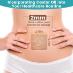 36Pcs Castor Oil Pack Wrap, Organic Cotton Castor Oil Patches for Belly Button