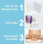 50pcs Disposable Castor Oil Pack Wrap Belly Button(Oil Not Included)