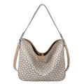 Women's Plaid Tote Bag PU Leather Shoulder Bag Underarm Bucket Bag with Wallet