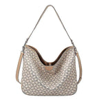 Women's Plaid Tote Bag PU Leather Shoulder Bag Underarm Bucket Bag with Wallet