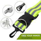 5pcs Reflective Sash, High Visibility Running Gear for Reflective Vest and Accessories