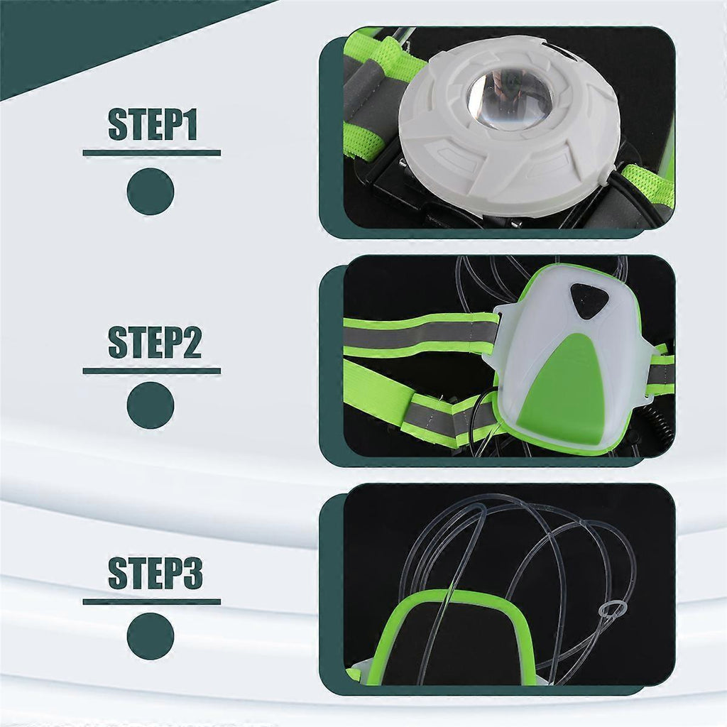 LED Reflective Vest, Rechargeable Running Gear with Multicolor Lights for Men & Women