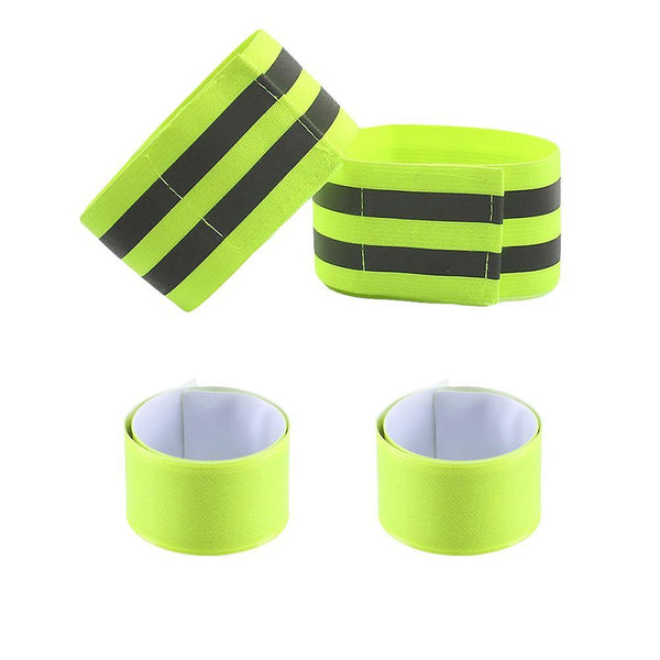 4pcs Reflective Bands for Arm, Ankle, Leg, High Visibility Running Gear