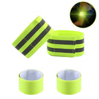 4pcs Reflective Bands for Arm, Ankle, Leg, High Visibility Running Gear
