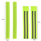 4pcs Reflective Bands for Arm, Ankle, Leg, High Visibility Running Gear