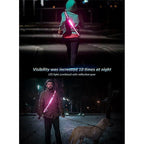 LED Reflective Belt, Rechargeable Running Gear for Walking at Night