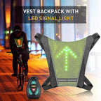 Reflective Bike Gear, Cycling Vest with Backpack Clip, USB Rechargeable Reflective Accessories