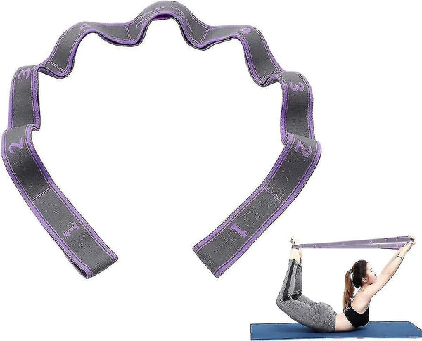 9-Loop Yoga Stretch Strap for Flexibility & Exercise