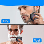 Mini RGB Electric Shaver for Men, Wet & Dry Beard Razor for Travel