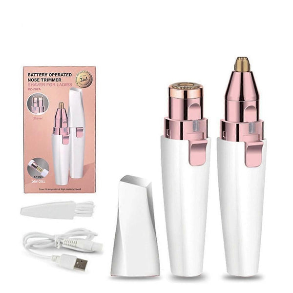 2-in-1 Women's Facial Hair Remover & Eyebrow Trimmer