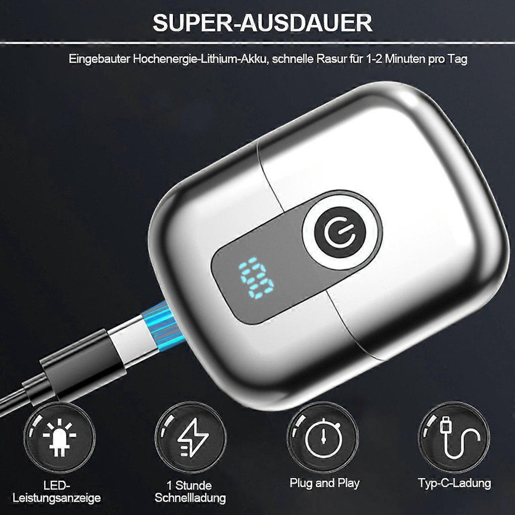 Mini Beard Shaver for Men, LED Display, Compact Series Razor