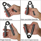 3pcs Wrist & Forearm Exercise Grips, Gym Strength Intensifier Kit