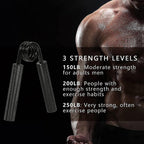 3pcs Wrist & Forearm Exercise Grips, Gym Strength Intensifier Kit