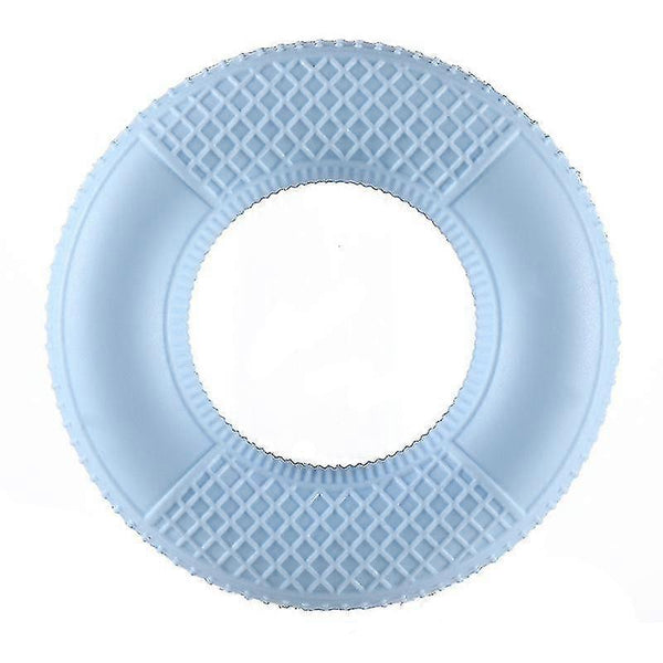 4-Pack Mesh Silicone Grip Circles, Rehab Gym Hand Strength Trainer, 50lb, Blue