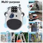 30" Cable Lock for Luggage & Bike - Combination Wire Rope Travel Lock