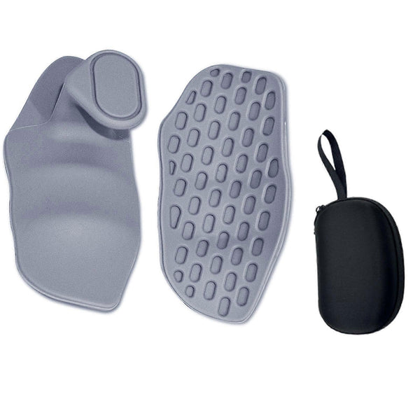 2pcs Flexible Gym Tape Grips with Storage Box for Weightlifting, Grey