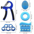 6pc Adjustable Hand Grip Set Kit for Gym Fitness & Strength Training