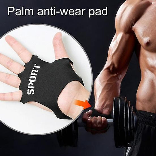 1 Pair Ultralight Workout Hand Grips, Sweat-Absorbing Palm Protection Gloves