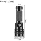 Bright Tactical LED Flashlight Rechargeable Torch for Outdoor and Emergency