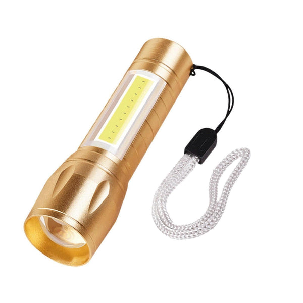 Super Bright LED Tactical Flashlight Zoomable Rechargeable with Multiple Modes