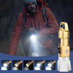 Camping Flashlight Small Waterproof LED Torch with Hook USB Rechargeable