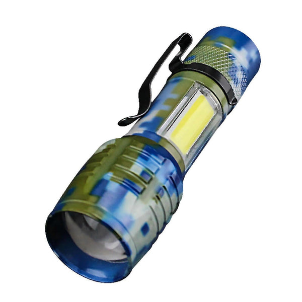 Bright Zoomable LED Flashlight Rechargeable with 4 Modes for Outdoor Use