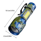 Bright Zoomable LED Flashlight Rechargeable with 4 Modes for Outdoor Use